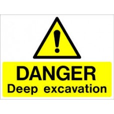 600mm x 450mm Danger Deep Excavation 